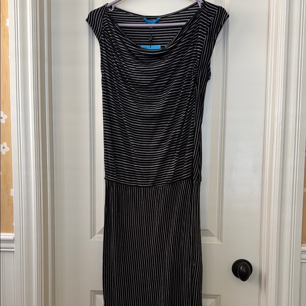 Derek Lam for Target Black and Silver Ruched Sheath Dress